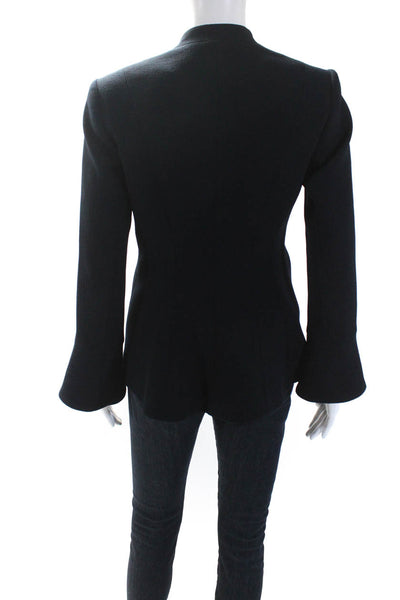 Club Monaco Womens Navy Blue One Button Long Sleeve Blazer Size 0