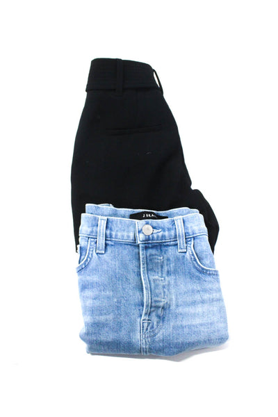 J Brand Wilfred Womens Shorts Blue Cotton Distress Denim Skirt Size 23 00 LOT 2