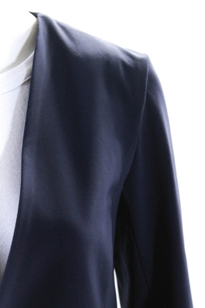 Of / Mercer Womens Navy Blue One Button Lined Long Sleeve Blazer Size XS