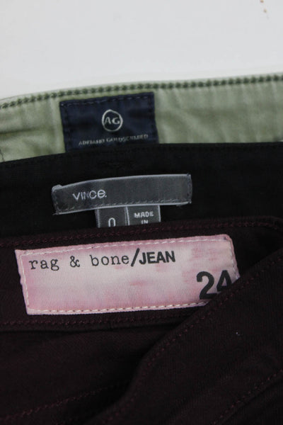 Rag & Bone Jean Vince Adriano Goldschmied Womens Jeans Purple Size 24 0 25 Lot 3