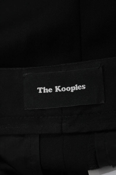 The Kooples Womens High Rise Straight Leg Sailor Pants Black Size 32