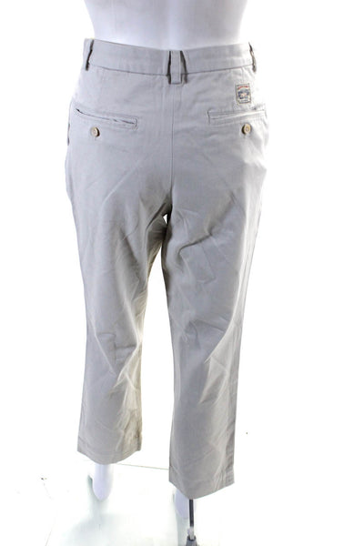 Ralph Lauren Sport Womens Straight Leg Khaki Pants Beige Cotton Size 4