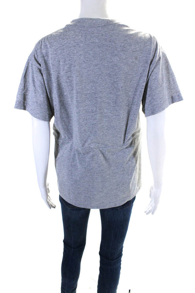 Ports 1961 Womens Gray Cotton Crew Neck Short Sleeve Tee Top Size XS