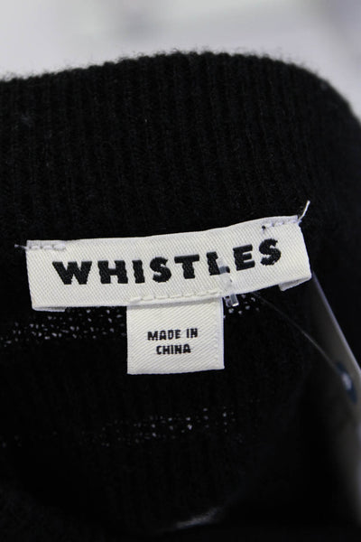 Whistles Womens Tight Knit Maxi Pencil Elastic Waist Pencil Skirt Black Size 8