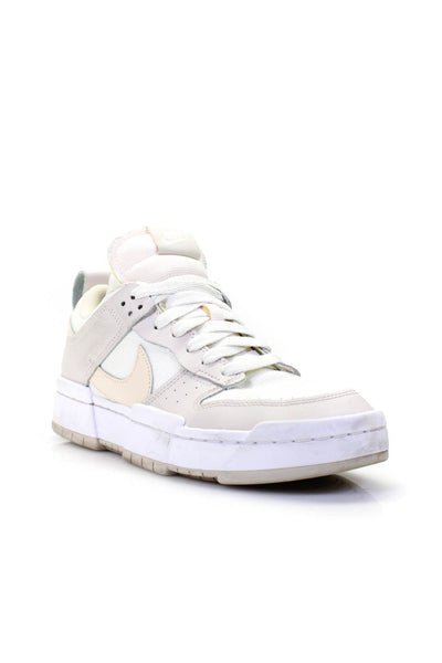 Nike Womens Dunk Low Disrupt Mesh Leather Low Top Sneakers Sand Beige Size 10.5