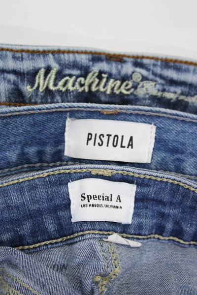 Machine Pistola Special A Womens Denim Jeans Shorts Blue Size IT30 26 L Lot 3