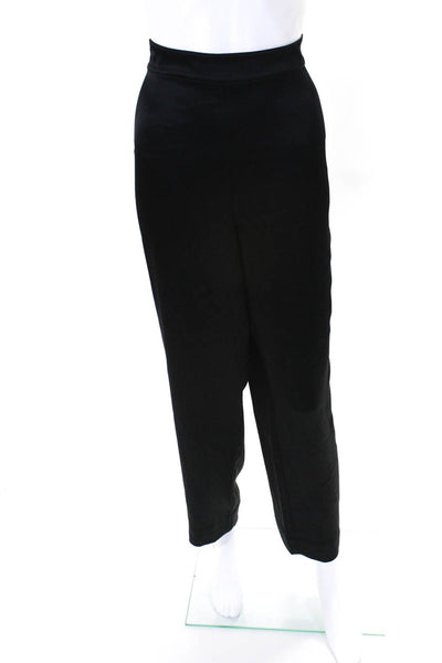 St. John Womens High Rise Straight Leg Emma Dress Pants Black Size 14