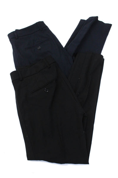 Vince Womens Skinny Leg Dress Pants Navy Blue Black Wool Size 2 Lot 2