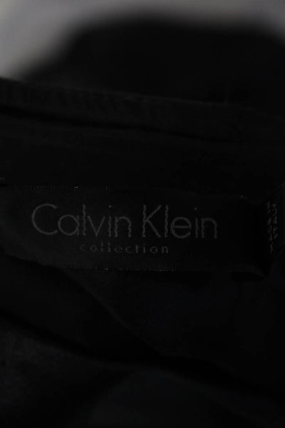 Calvin Klein Collection Womens Sleeveless Mid Calf Dress Black Size 14