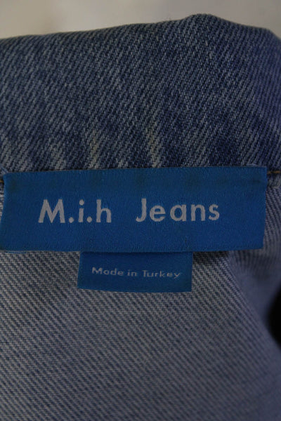 MiH Jeans Womens Button Down Jean Jacket Blue Cotton Size Extra Small
