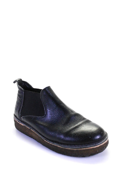 Rachel Comey Womens Black Leather Flat Ankle Boots Shoes Size 6/7