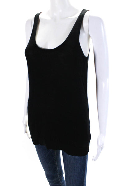 Michael Michael Kors Womens Knit Scoop Neck Pullover Tank Top Black Size M