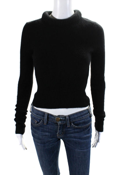 Rag & Bone Womens Pullover Round Neck Cashmere Sweater Black Size Extra Small