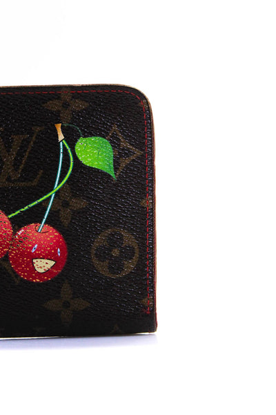 Louis Vuitton X Takashi Murakami Womens Brown Monogram Cerises Zip Wallet