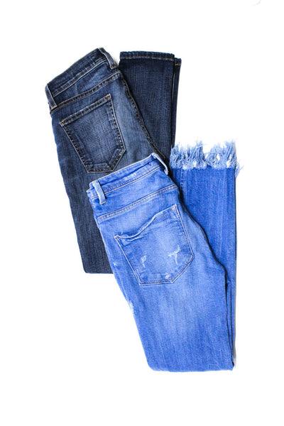 Current/Elliott Zara Womens Skinny Leg Jeans Blue Cotton Size 24 00 Lot 2