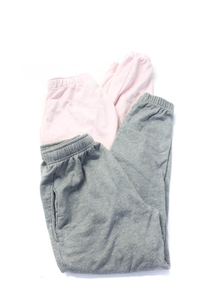 NIA Womens High Rise Sweatpants Gray Pink Cotton Size Extra Small Lot 2