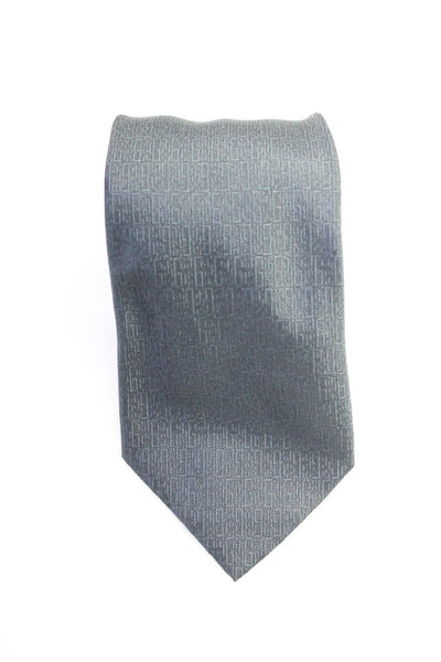 Gucci Men's Classic Silk Neck Tie Gray One Size