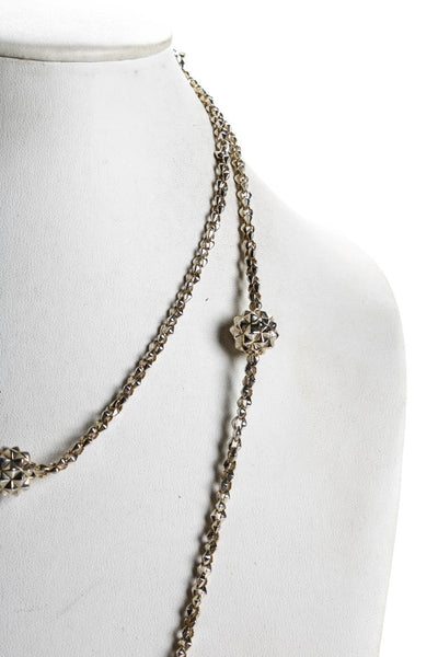 Stephen Webster Womens Sterling Silver Sautoir Superstud Chain Necklace 80g 46"