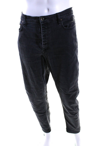 Rag & Bone Mens Button Fly Fit 2 Slim Cut Jeans Gray Denim Size 38