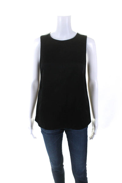 Rag & Bone Womens Cut-Out Elastic Side Slit Back Zipped Blouse Black Size S