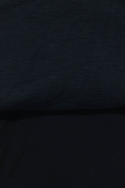 DKNY Nation LTD Womens Cotton Short Long Sleeve T-Shirts Black Size M Lot 2