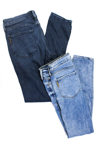 Paige Womens Cotton Buttoned Skinny Leg Buttoned Jeans Blue Size EUR30 Lot 2