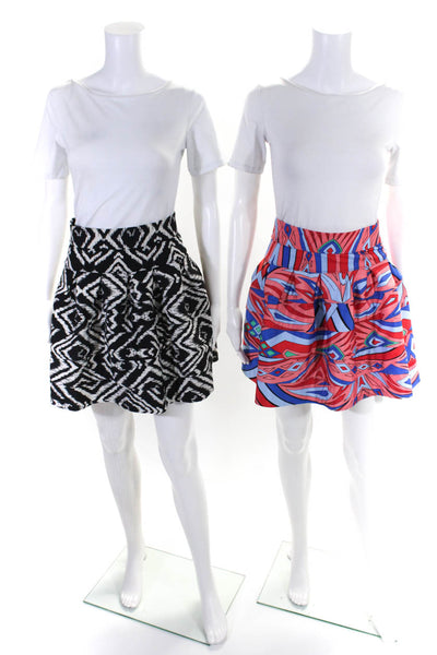 T Bags Los Angeles Womens Geometric Print Skirts Multi Colored Size Small Lot 2