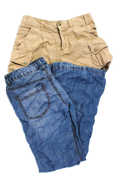 Vince Free People Womens Cargo Shorts Jeans Brown Blue Size 2 26 Lot 2