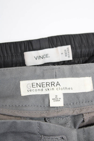 Vince Generra Womens Jogger Khaki Pants Black Grey Size Small 2 Lot 2