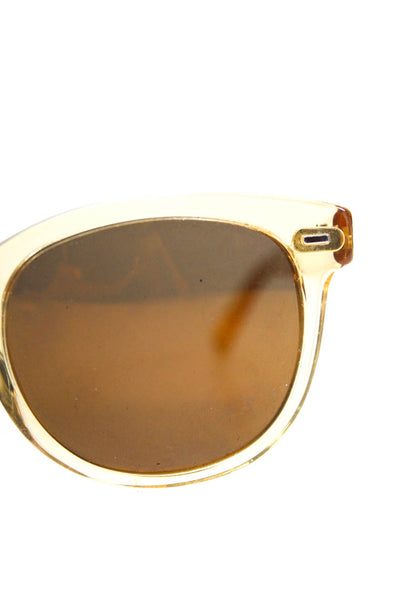 Dolce & Gabbana Womens DG 4254 Round Sunglasses Clear Yellow Plastic