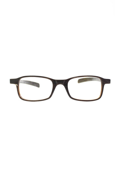 Morgenthal Frederics Unisex Gray Square Reading Eyeglass Frames