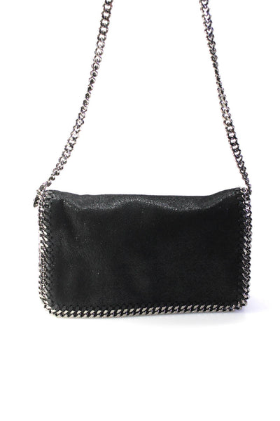 Stella McCartney Womens Single Strap Vegan Falabella Crossbody Handbag Black