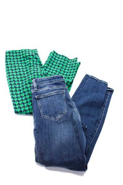 Maeve Anthropologie Mavi Womens Boyfriend Jeans Pants Green Blue Size S 6 Lot 2