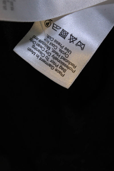 DKNY Womens Silk Floral Applique Button Down Cardigan Sweater Black Size Petite