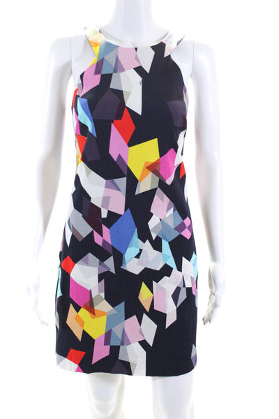 Trina Turk Women's Scoop Neck Sleeveless A-Line Mini Dress Multicolor Size 8