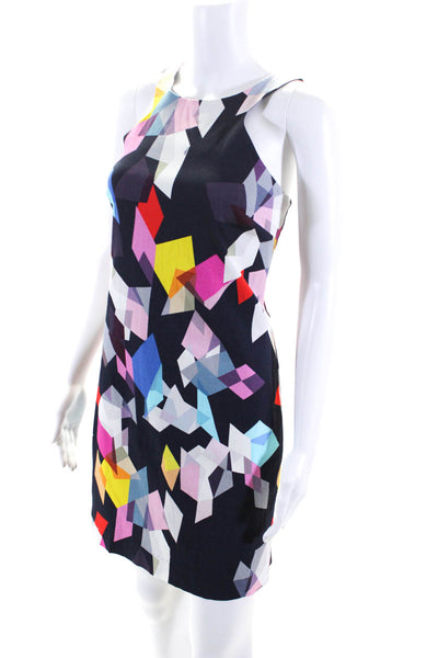 Trina Turk Women's Scoop Neck Sleeveless A-Line Mini Dress Multicolor Size 8
