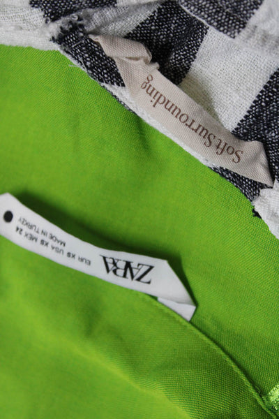 Soft Surroundings Zara Womens Off Shoulder Button Up Blouse Size XS XSP Lot 2
