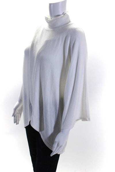 Washed & Worn Womens Dolman Sleeve Surplice Turtleneck Sweater White Size XS/S