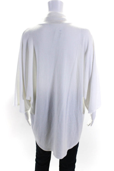 Washed & Worn Womens Dolman Sleeve Surplice Turtleneck Sweater White Size XS/S