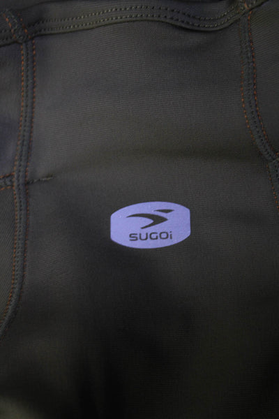 Sugoi Womens Quart Zip Pullover Mock Neck Bike Jacket Olive Size Medium