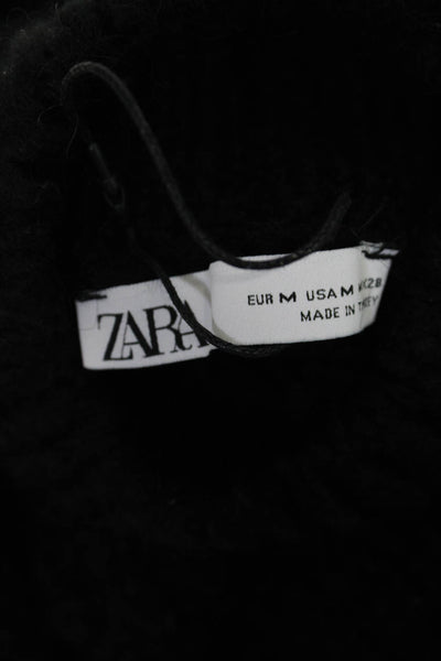 Zara Womens Cardigan Sweaters Satin Shirt Corduroy Pants Black XS Medium Lot 4