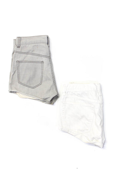 Rag & Bone Opening Ceremony Womens Cotton 5 Pocket Shorts White Size 24 XS Lot 2