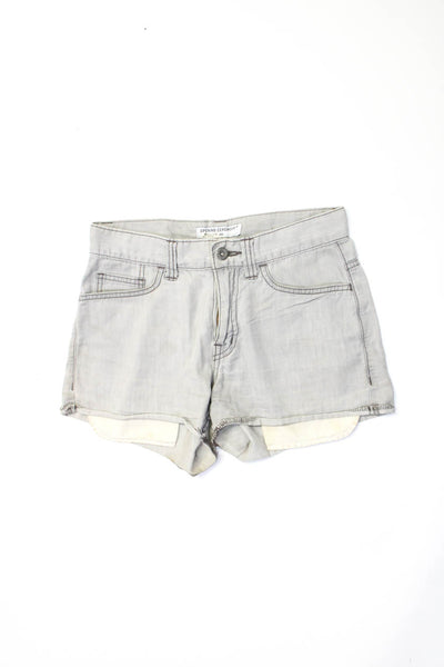 Rag & Bone Opening Ceremony Womens Cotton 5 Pocket Shorts White Size 24 XS Lot 2