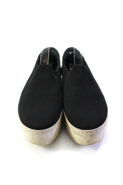 Opening Ceremony Womens Slip On Platform Low Top Knit Sneakers Black Size 37