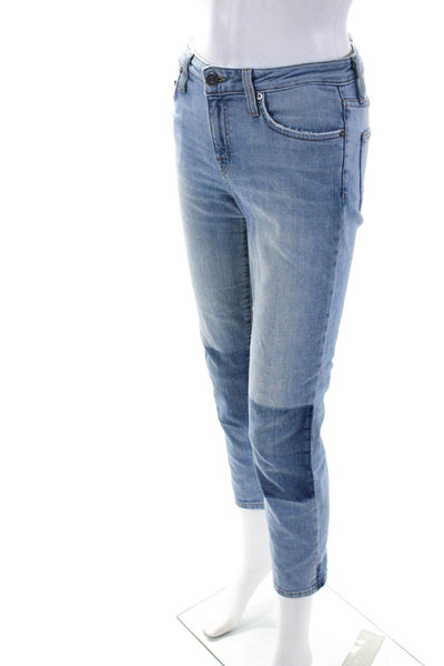 Joie Jeans Womens Cotton Denim Low-Rise Josalind Straight Leg Jeans Blue Size 25