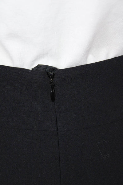 Akris Berfdorf Goodman Womens Mini Pencil Skirt Black Wool Blend Size 12