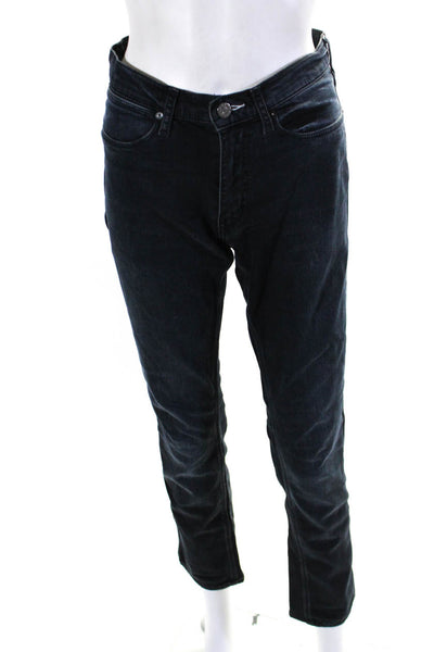ACNE Studios Womens Cotton Buttoned Zipped Skinny Jeans Black Size EUR26