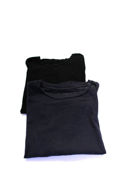 Eileen Fisher Nili Lotan Womens Cotton Short Sleeve T shirt Black Size PS Lot 2