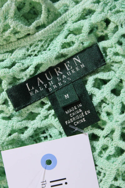 Lauren Ralph Lauren Womens 3/4 Sleeve Lace Midi Dress Mint Size M