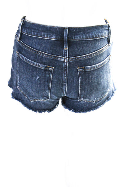 Frame Denim Womens Denim Sundance Cut Off Shorts Blue Cotton Size 24